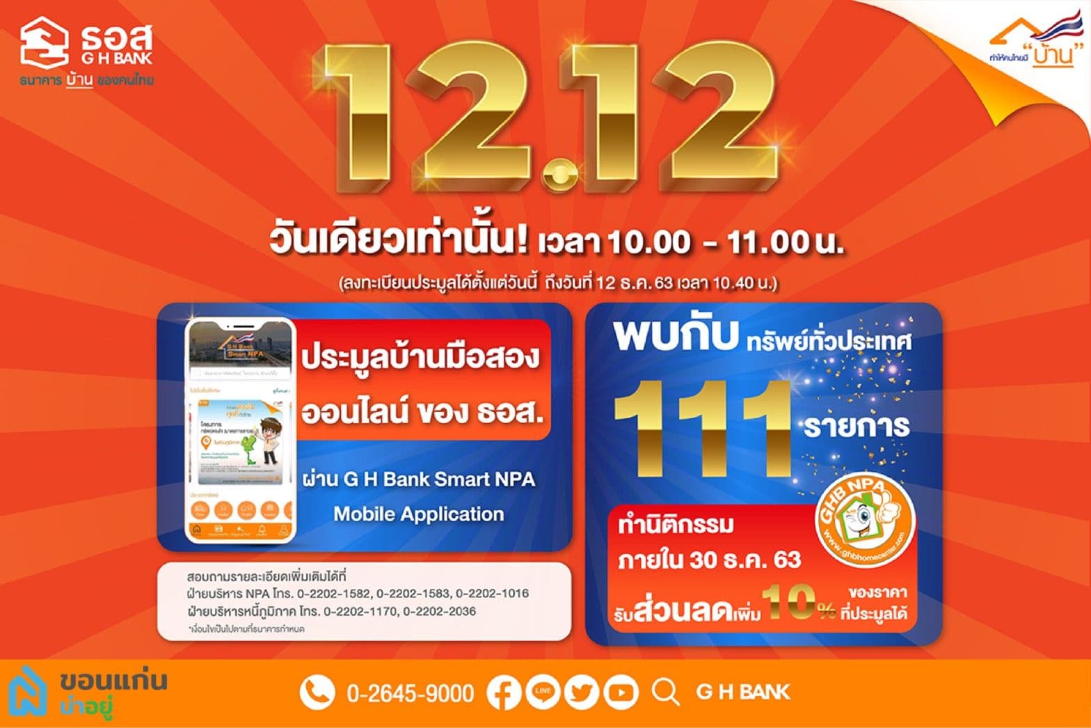 งานประมูลบ้านมือสองออนไลน์ กับ ธอส.
