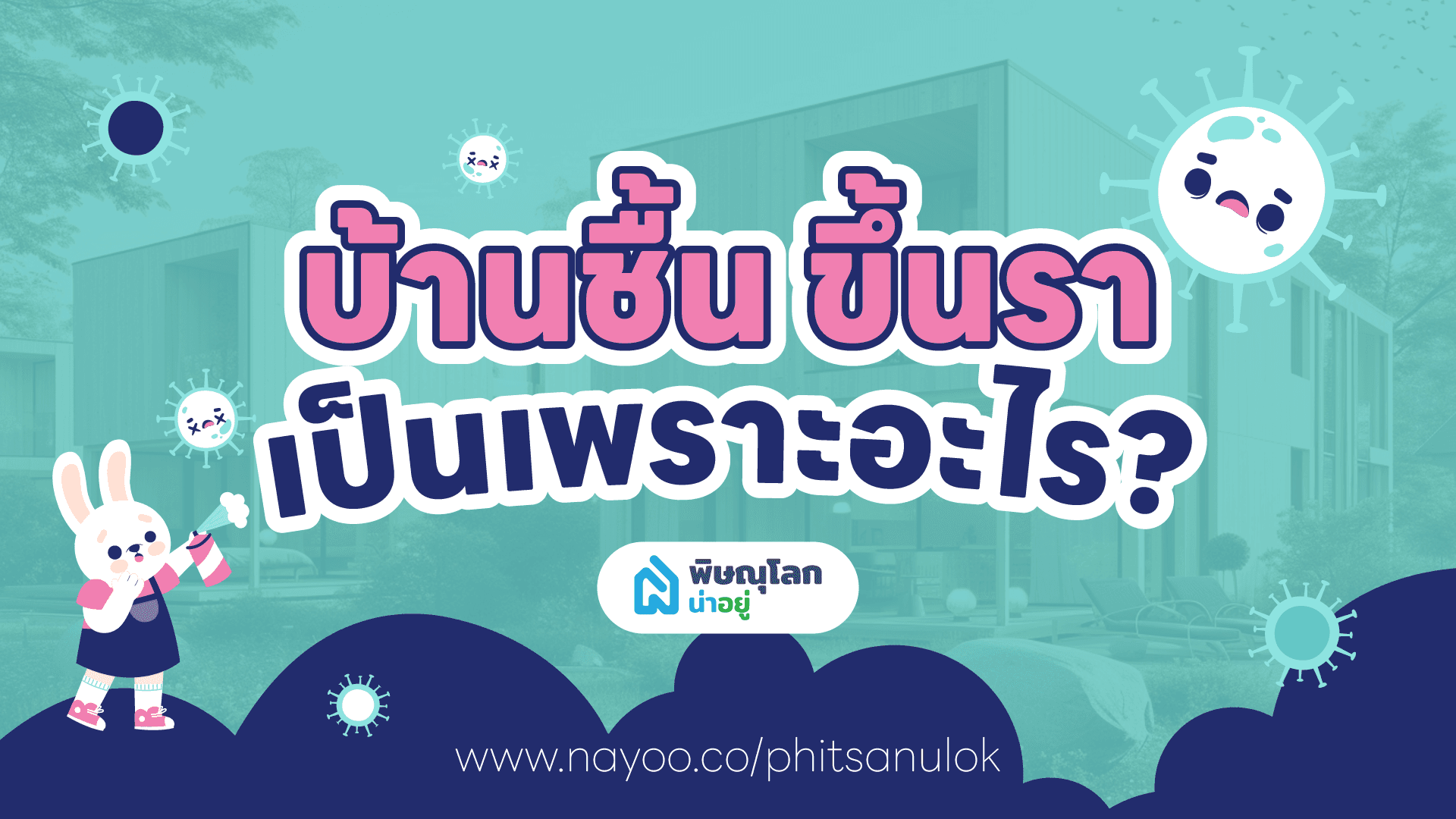 บ้านชื้น ขึ้นรา เป็นเพราะอะไร ? และ วิธีกำจัดเชื้อรา ในบ้านแบบไม่ให้กลับมาอีก