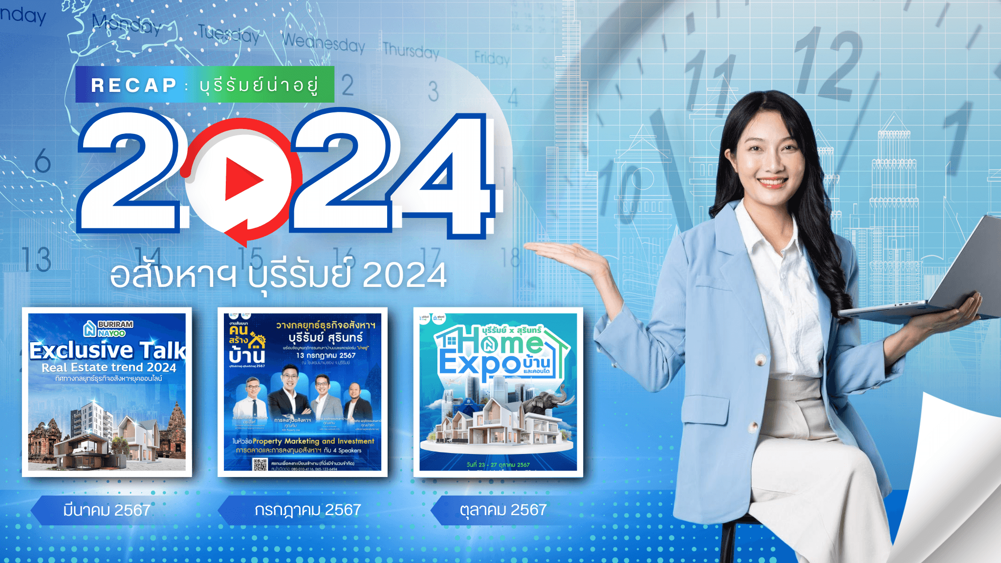 RECAP อสังหาฯ บุรีรัมย์ 2024 : สรุปทิศทางสำหรับนักลงทุน และ คนอยากมีบ้าน