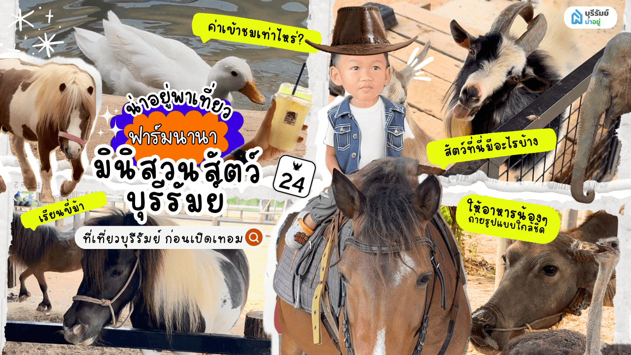 ฟาร์มนานา ที่เที่ยวบุรีรัมย์ เปิดใหม่! ใกล้ชิดสัตว์ ถูกใจเด็กๆ