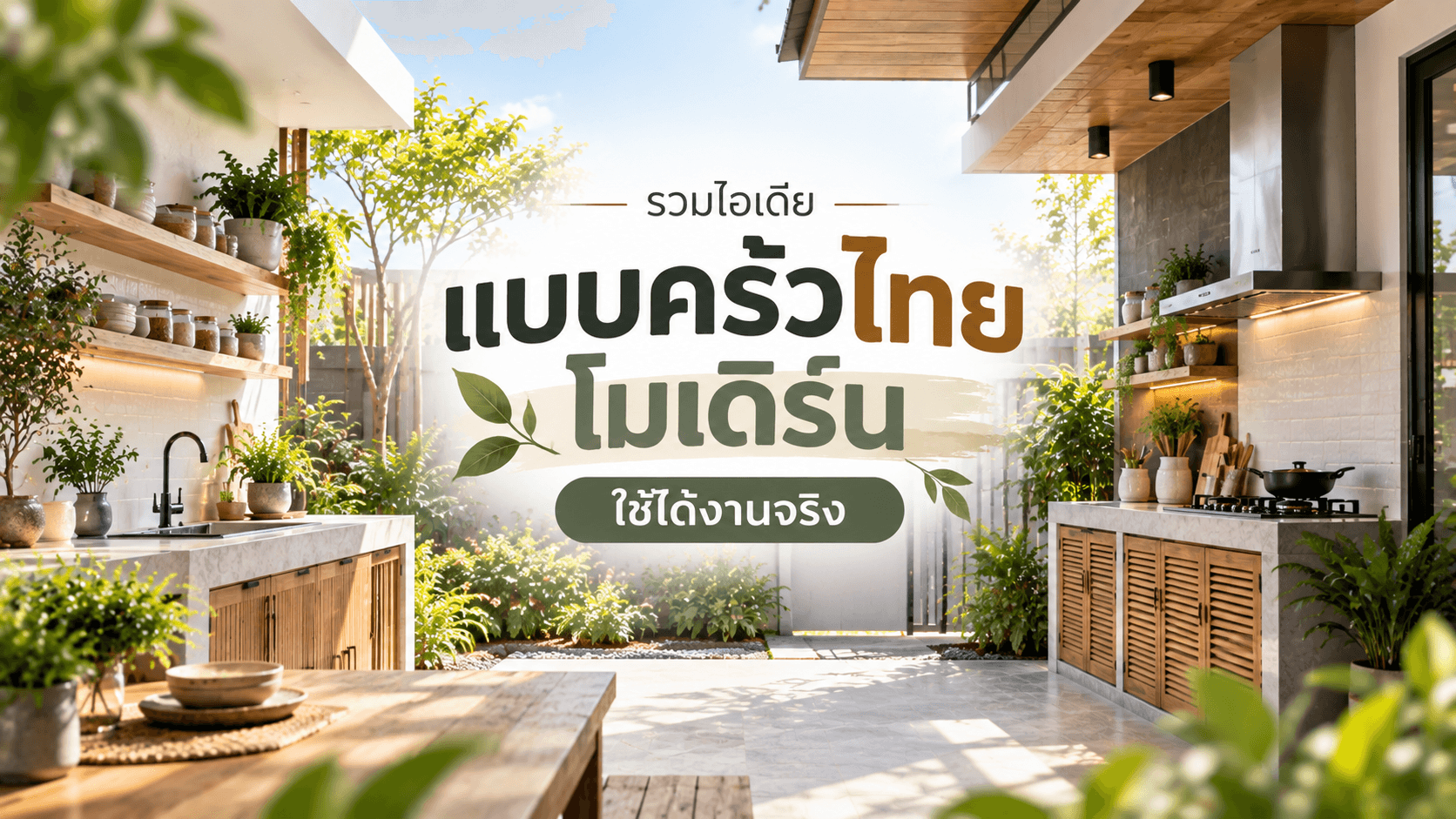 แบบครัวไทย โมเดิร์น รวมไอเดียครัวสวย ใช้งานจริง