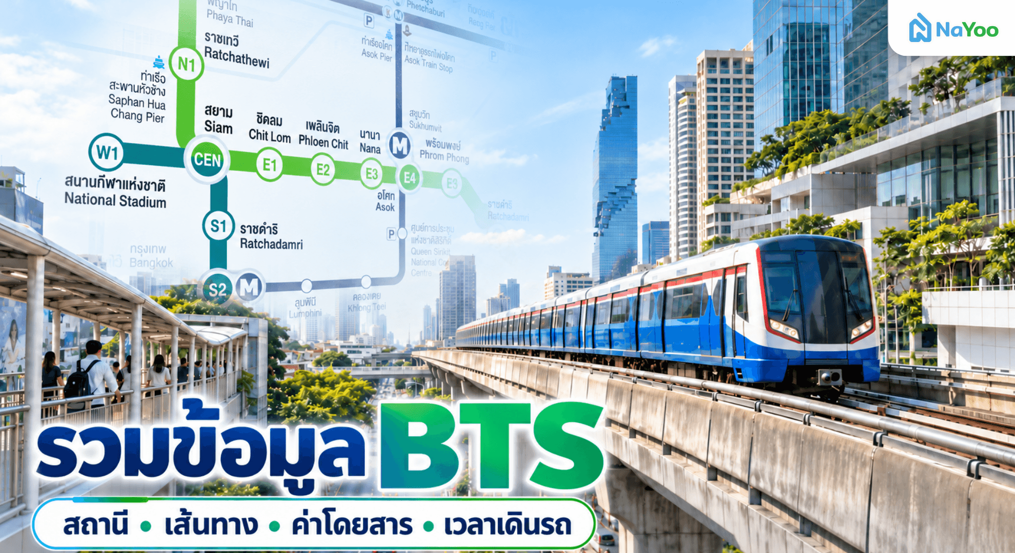 วางแผนเดินทางในเมือง ควรเช็กข้อมูล BTS สถานีไหนบ้าง?