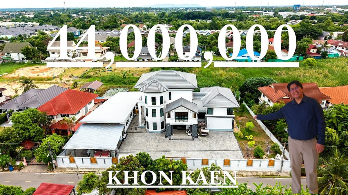 พาชมบ้านหรู 44 ล้านบาท ในขอนแก่น | 9 ห้องนอน Built-in ทั้งหลัง