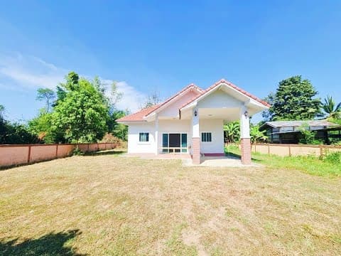 บ้านสวนชั้นเดียว บ้านแค่ 5ปี หลังสุดท้ายของซอย  เนื้อที่เยอะ บรรยากาศดี เงียบสงบ ใกล้เมืองพล ขอนแก่น