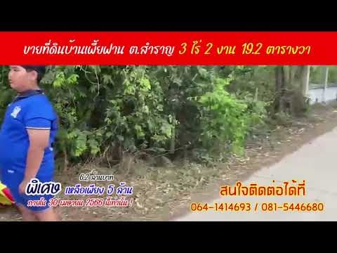 ขายที่ดินบ้านเพี้ยฟาน ตำบลสำราญ  ที่สวยติดถนน ลดราคาพิเศษ จาก 6.2 ล้านบาท  เหลือเพียง 5 ล้านบาท